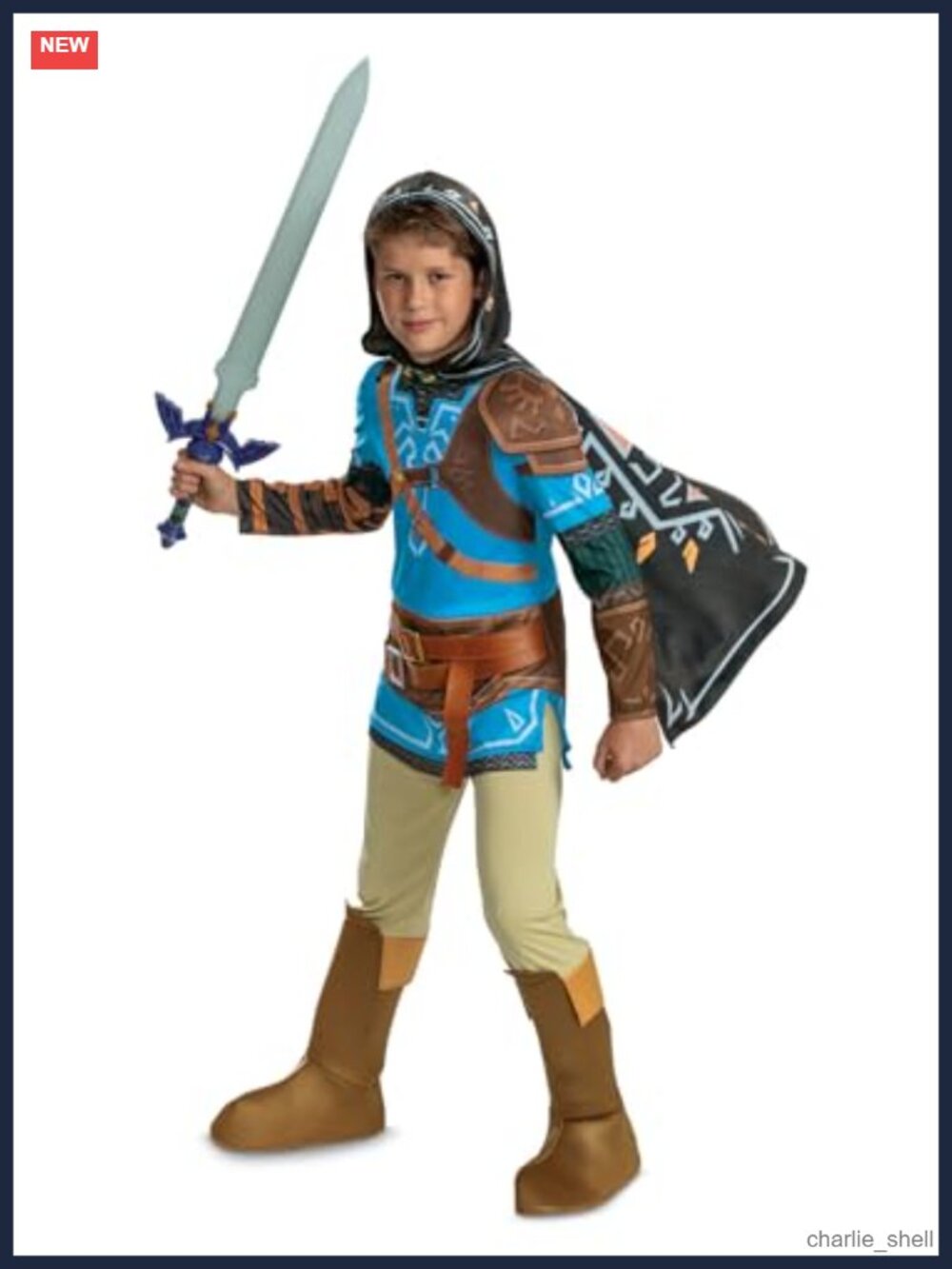 Link Tears of the Kingdom Deluxe Child Costume Jumpsuit Cape